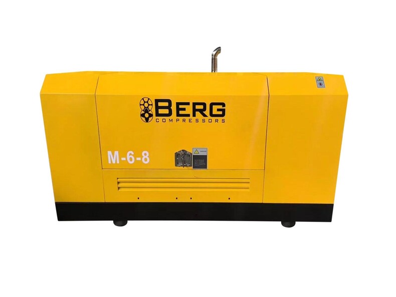 Передвижной дизельный компрессор BERG М-6-8